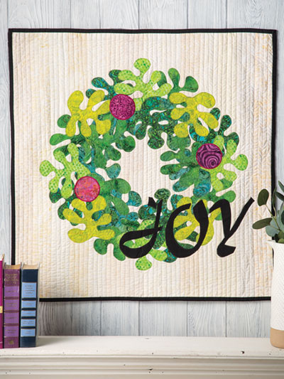 EXCLUSIVELY ANNIE'S QUILT DESIGNS: Joy Wreath Wall Hanging Pattern