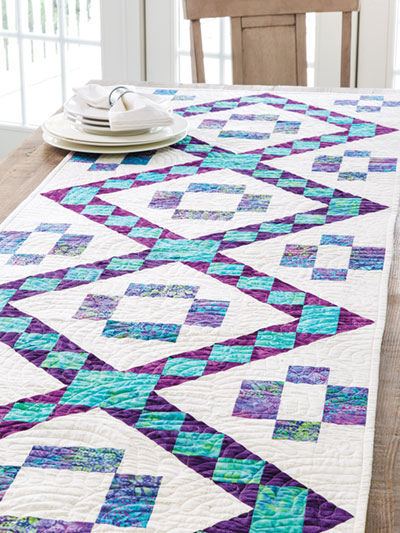 EXCLUSIVELY ANNIE'S QUILT DESIGNS: Batik Jewels Table Runner Pattern
