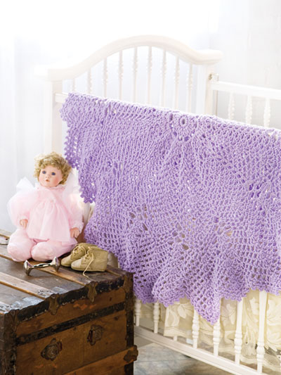 Lacy Ripples Babyghan Crochet Pattern