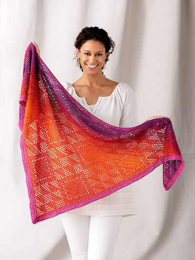 Southwest Sunrise Shawl Crochet Pattern