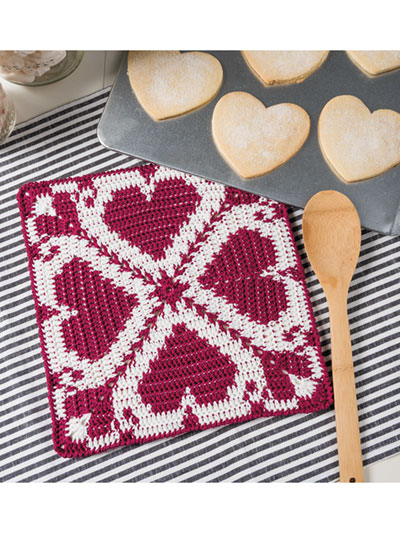 Heart Harmony Hot Pad Crochet Pattern