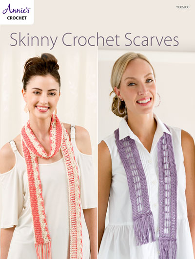Skinny Crochet Scarves Pattern