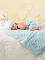 ANNIE'S SIGNATURE DESIGNS: Florious Knit Baby Set