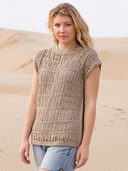 ANNIE'S SIGNATURE DESIGNS: Squared Away Tee Knit Pattern