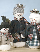 Frosty Snow Family Centerpiece