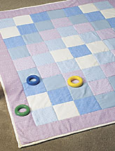 Seeing Squares Flannel Baby Quilt