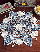 Six Swans A-Swimming Doily