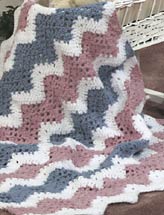 Baby's Quick Ripple afghan