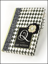 Q is for Quotes Quote Book