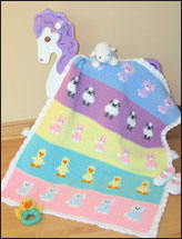 Baby Animals Blanket Crochet Pattern Pack