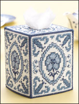 Blue Willow Tissue Box