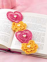 Hearts & Flowers Bookmark