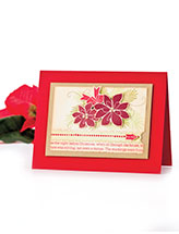 Poinsettia Zipper Card
