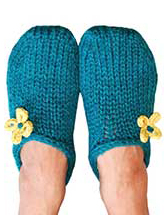 Two Hour Toe Up Slippers