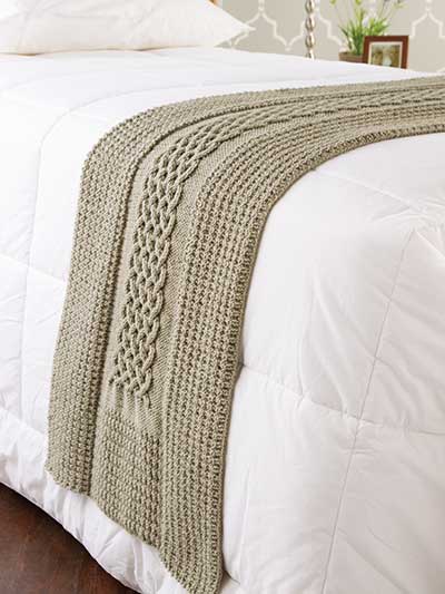 Diamonds & Cables Bed Runner