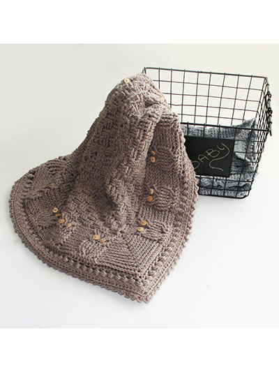 Basket of Owls Baby Blanket