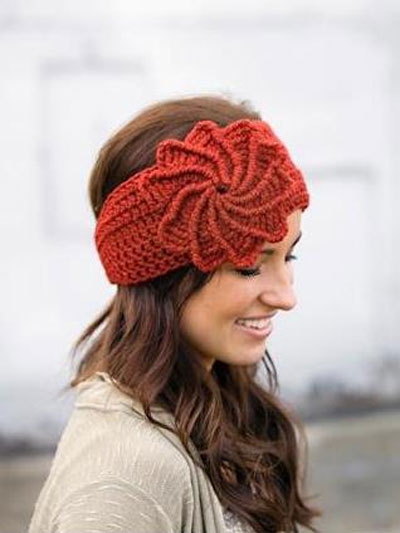Spiral Flower Headband