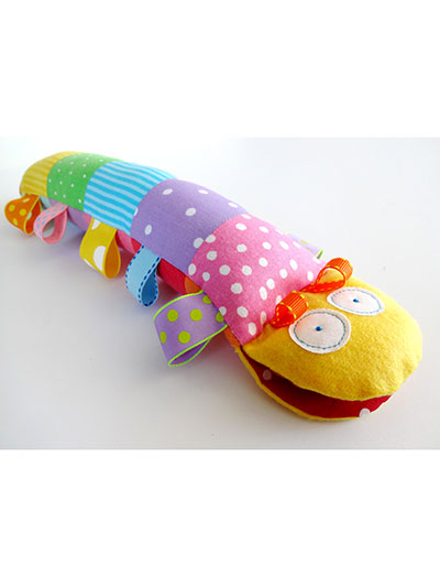 Caterpillar Softie With Ribbons