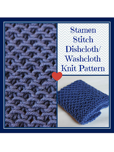 Stamen Stitch Dishcloth/Washcloth