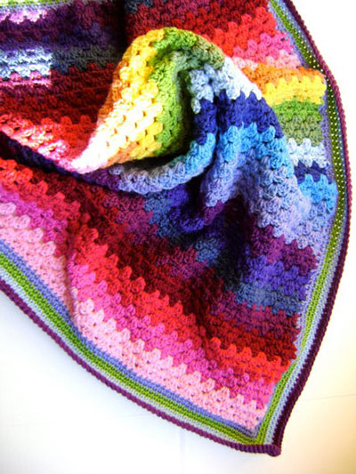 Technicolor Granny Blanket