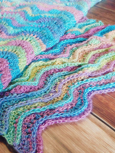 Ripple Rainbow Blanket