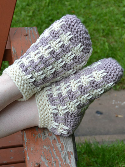Women's Flannel Mimic Slipper Socks