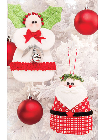 Santa & Angel Ornaments