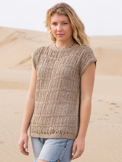 ANNIE'S SIGNATURE DESIGNS: Squared Away Tee Knit Pattern