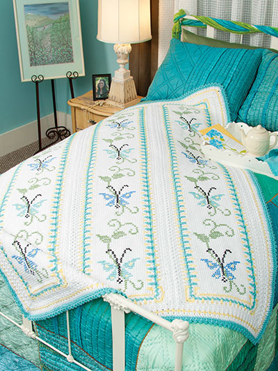 Spring Butterfly Afghan