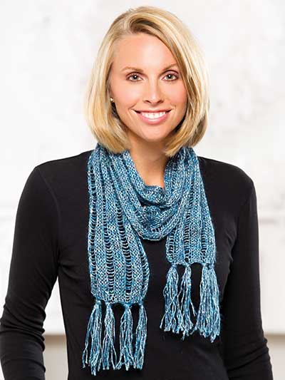 Annie's Signature Designs: Skinny Holiday Scarf Knit Pattern