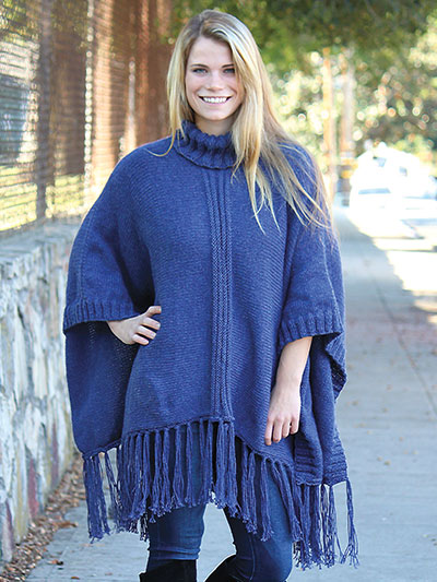 Annie's Signature Designs: Dungaree Poncho Knit Pattern