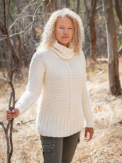 Annie's Signature Designs: Chunky Garter Sweater Knit Pattern