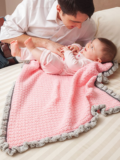 Daddy's Girl Baby Blanket Crochet Pattern
