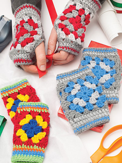 Family Mitts Crochet Patterns