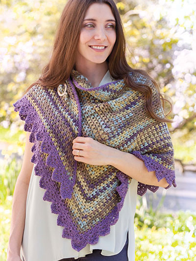 Hint of Spring Wrap Crochet Pattern