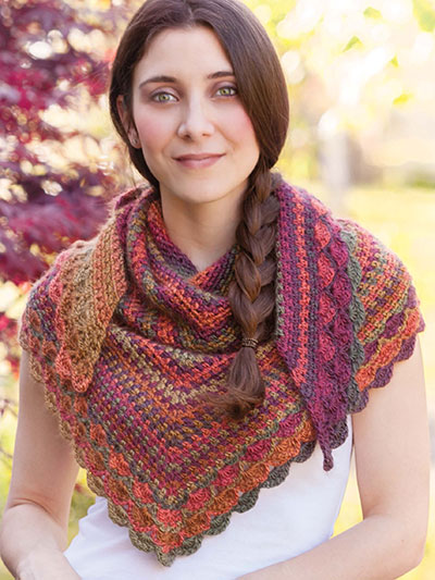Autumn Days Shawlette Crochet Pattern