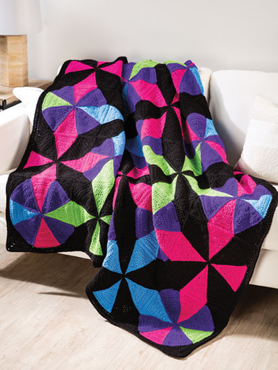Kaleidoscope Throw Crochet Pattern