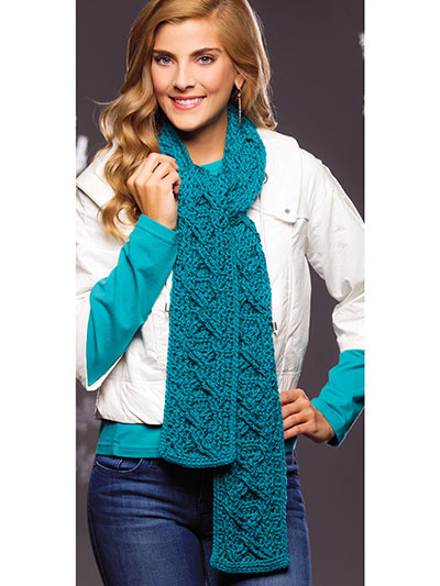 Crazy for Cables Scarf Pattern