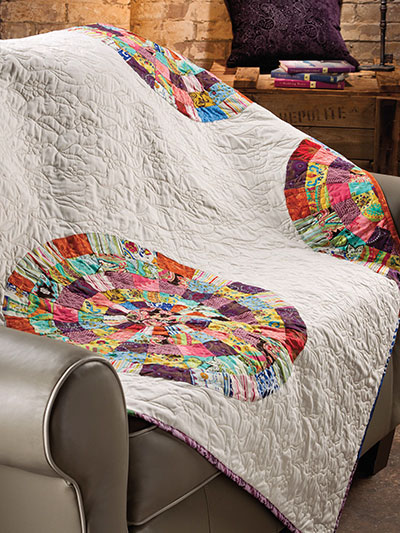 Scattered Dresdens Lap Quilt Pattern