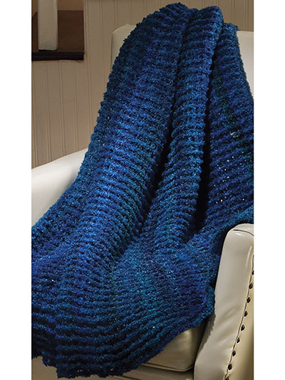 Blue Throw Crochet Pattern