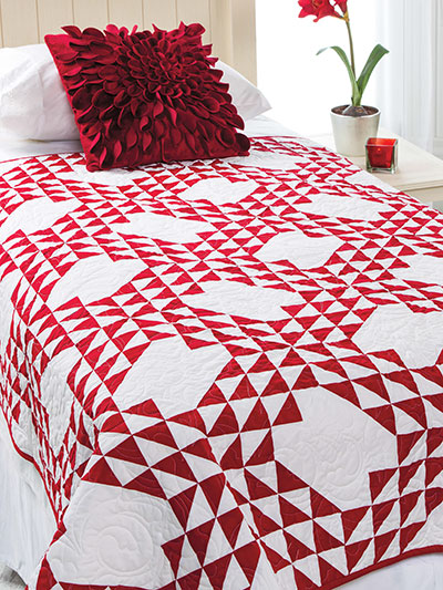 Tipsy Triangles Bed Quilt