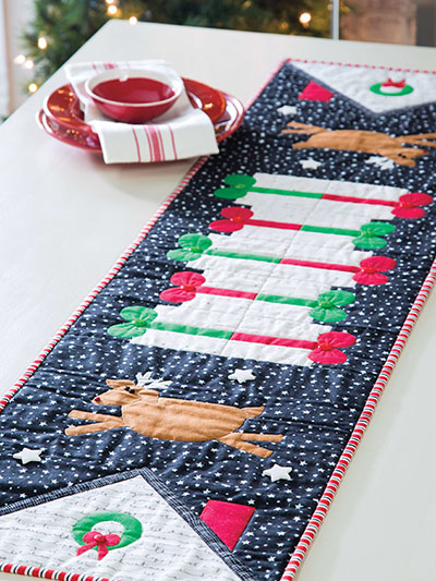 Up on the Rooftop Table Runner Quilt Pattern