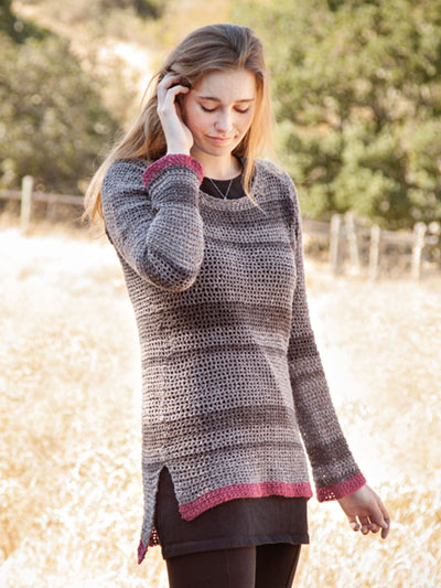 ANNIE'S SIGNATURE DESIGNS: Casmalia Sweater Crochet Pattern