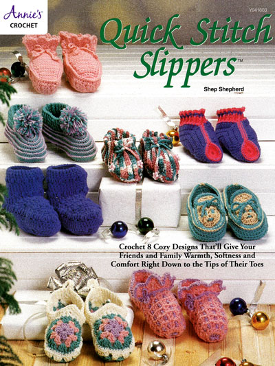 Quick Stitch Slippers Crochet Pattern