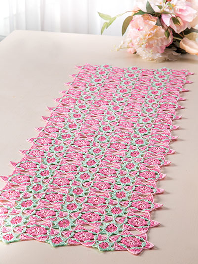 Motif Medley Table Runner Crochet Pattern