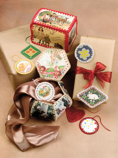 Postcard Gift Tags & Boxes Crochet Pattern