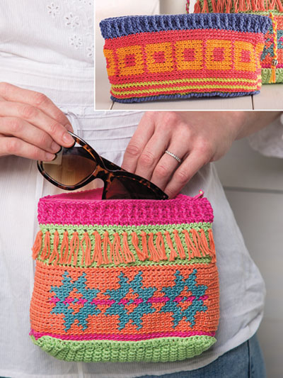 ANNIE'S SIGNATURE DESIGNS: Lena's Pouches Crochet Pattern