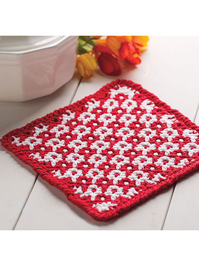 Woven-Look Hot Pad Crochet Pattern