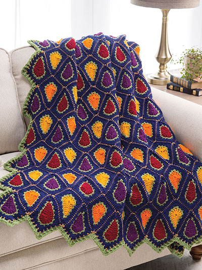 Autumn Prism Throw Crochet Pattern