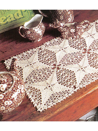 Evergreen Lace Table Runner Crochet Pattern